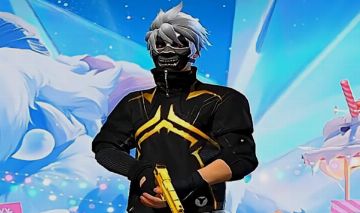 CONTA FREE FIRE GEMADA + PLANADOR CABELO ROSA !