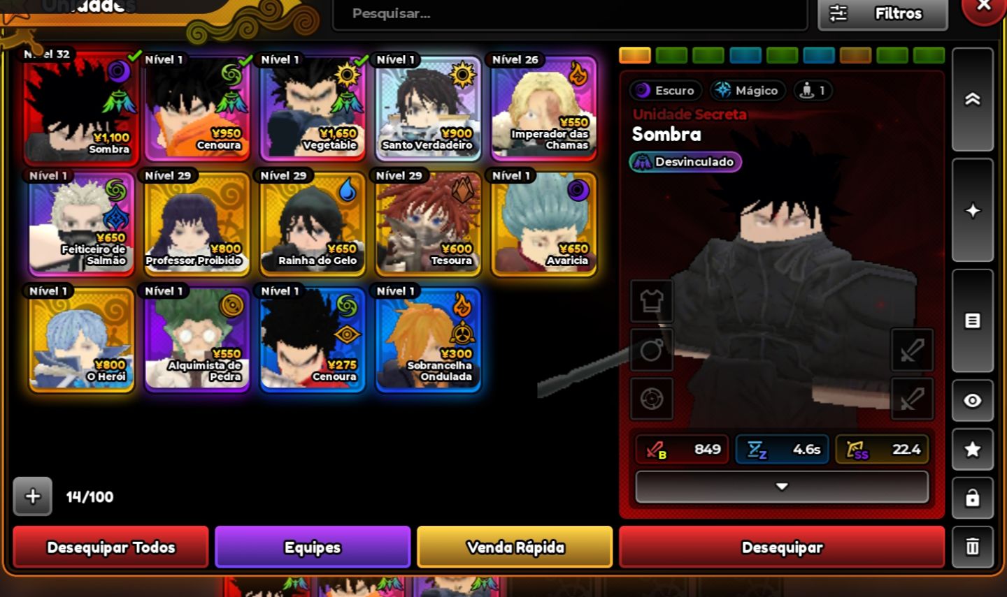 Conta de Anime Expeditions com Megumi,Vegeta e Goku unbounds!!
