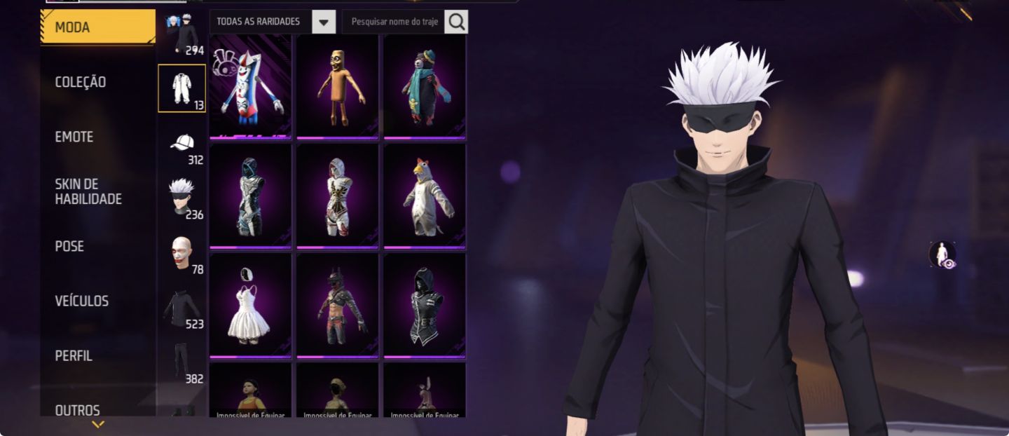CONTA GEMADA PRIME 6 FULL JUJUSTSU