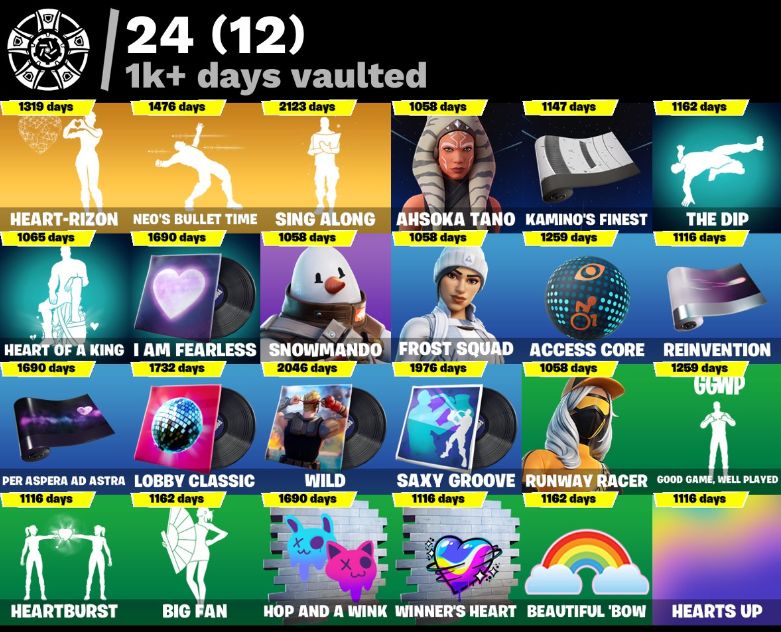 CONTA STW OG|198 SKINS|PASSE MARVEL|NEYMAR|LARA CROFT|EMOJIS ICONE|96 MAX STYLES