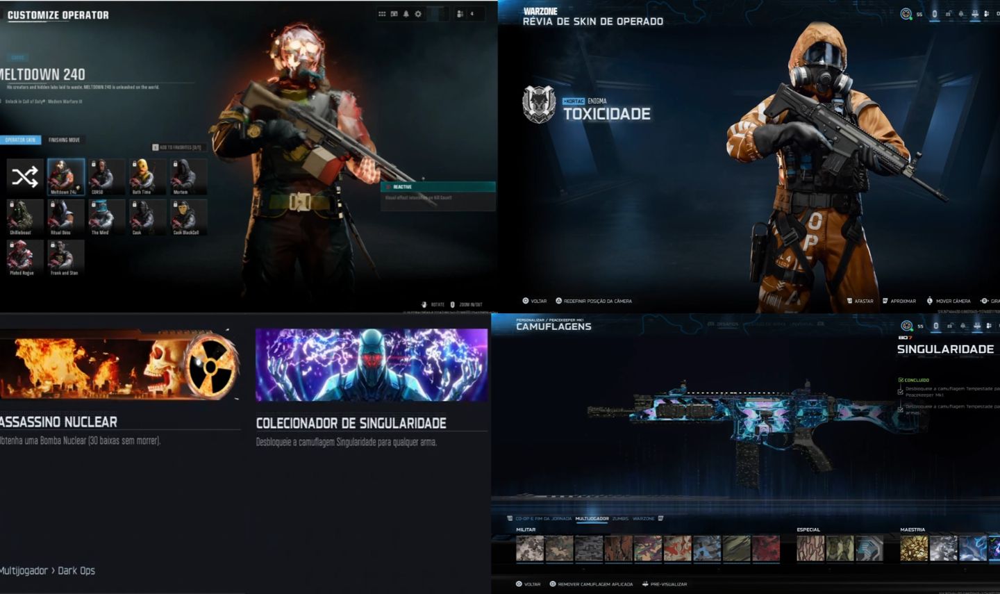 Contas Com Nuke Skin + Singularity Warzone BO7