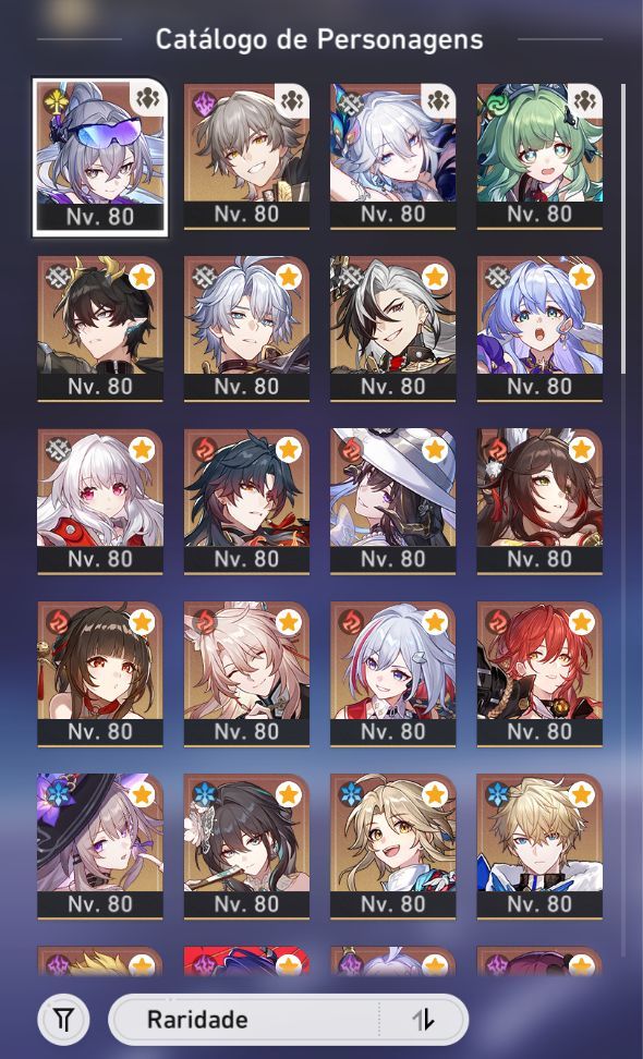 Conta ENDGAME Honkai Star Rail (HSR) + Zenless Zone Zero (ZZZ) Valor negociável!