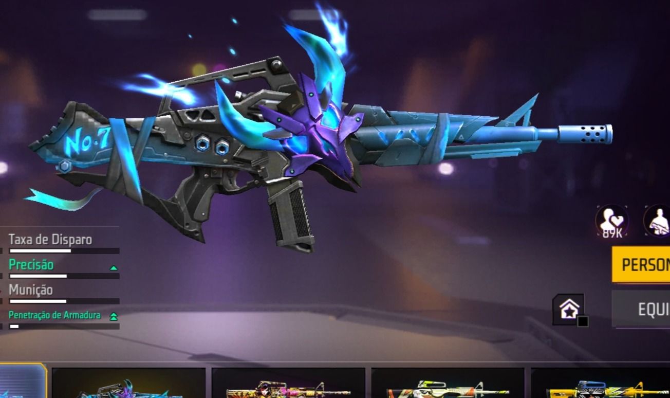 Conta rara free fire