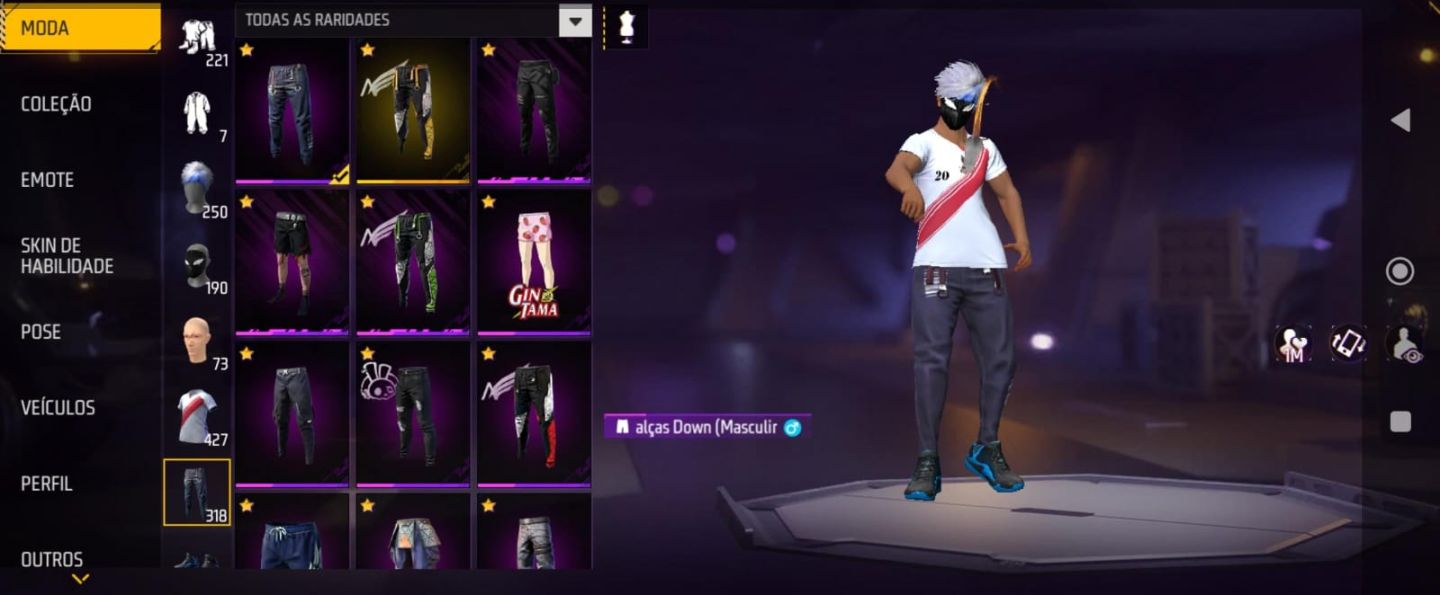 Conta FF 7 anos, prime 6 quase prime 7 faltando 5,5k de dimas.