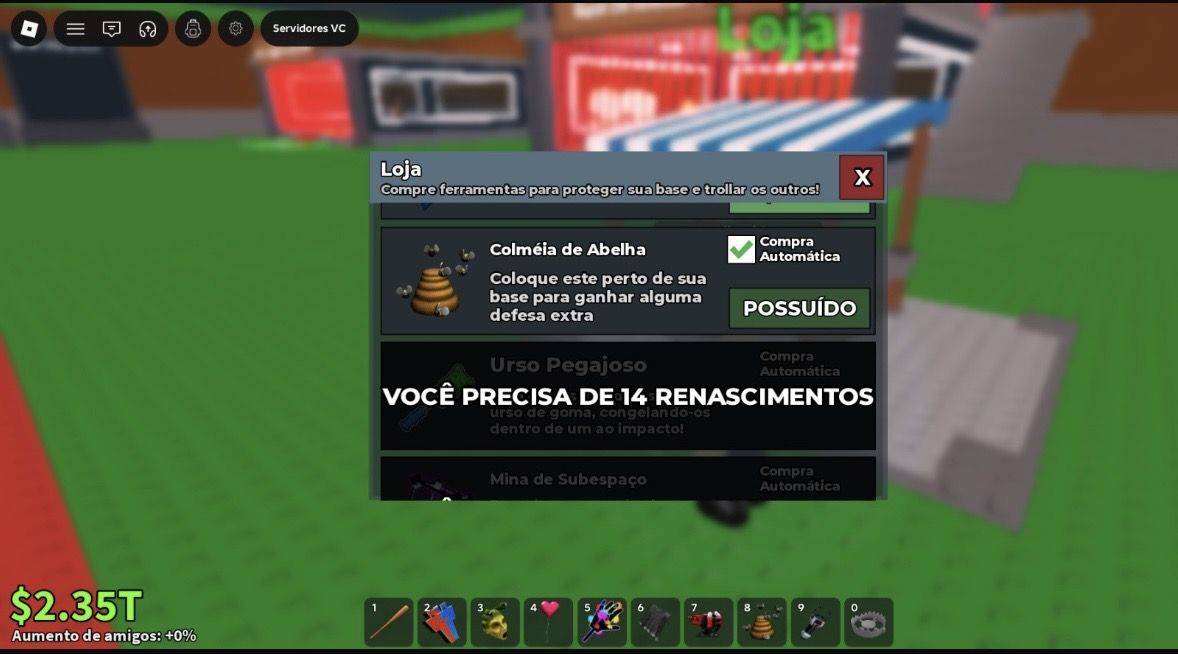 Conta de blox fruit, vanguard, jujutsu infinit, basketball e roube brainrot