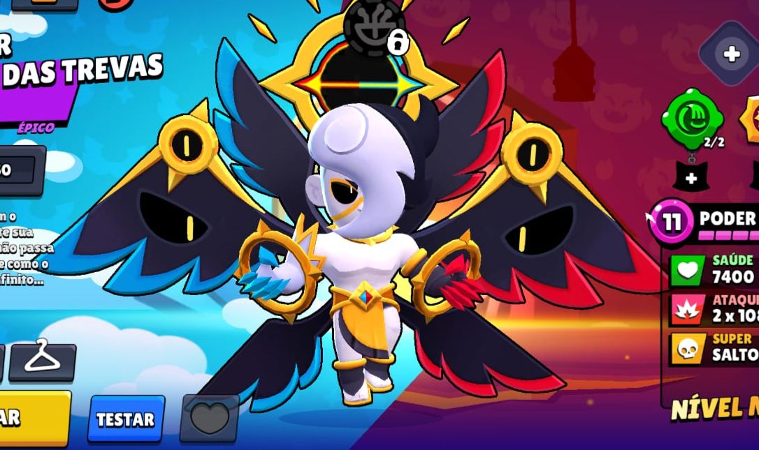 CONTA DE BRAWL STARS PRA SAIR DO 0 - BUFFIES DA MAG E DO SURGE COM SKINS ROBO