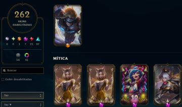 Conta League of Legends | All Champs | 262 Skins | MMR Alto | Prestígios 2022