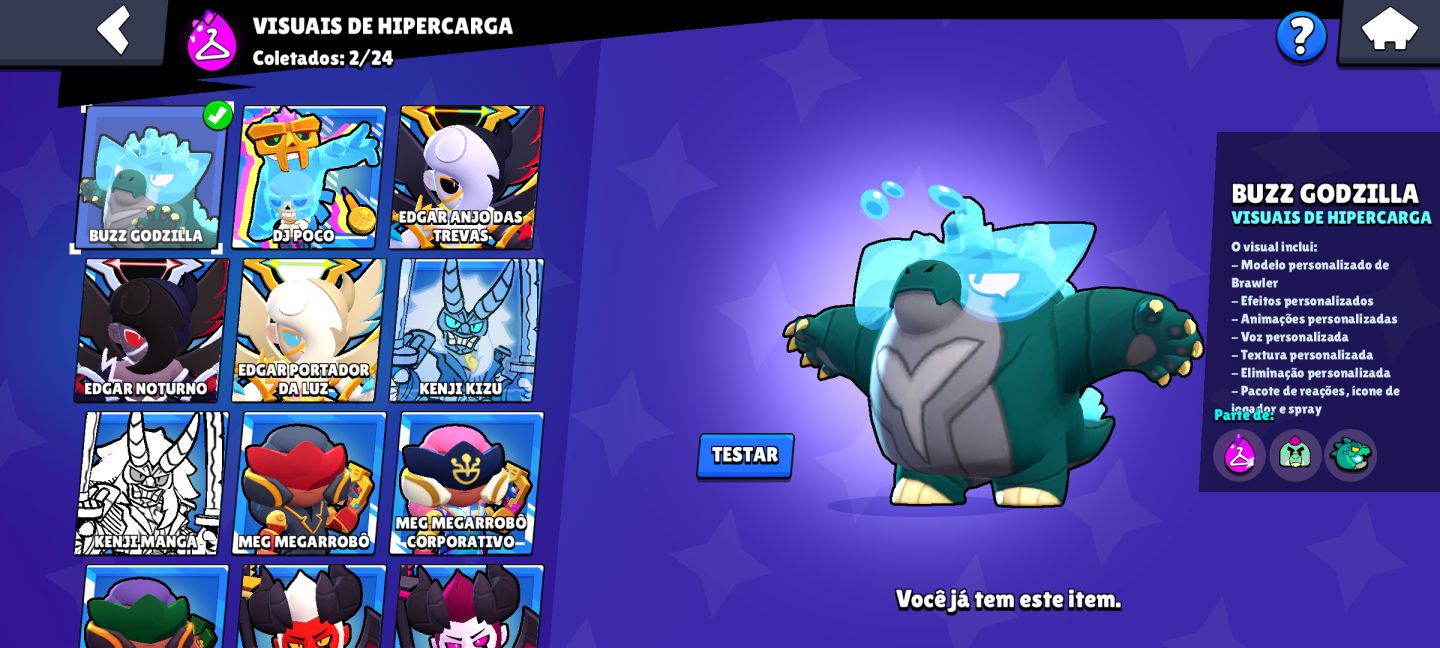 Conta de Brawl Stars + Clash à venda com itens limitados e raridade de 2020/2021