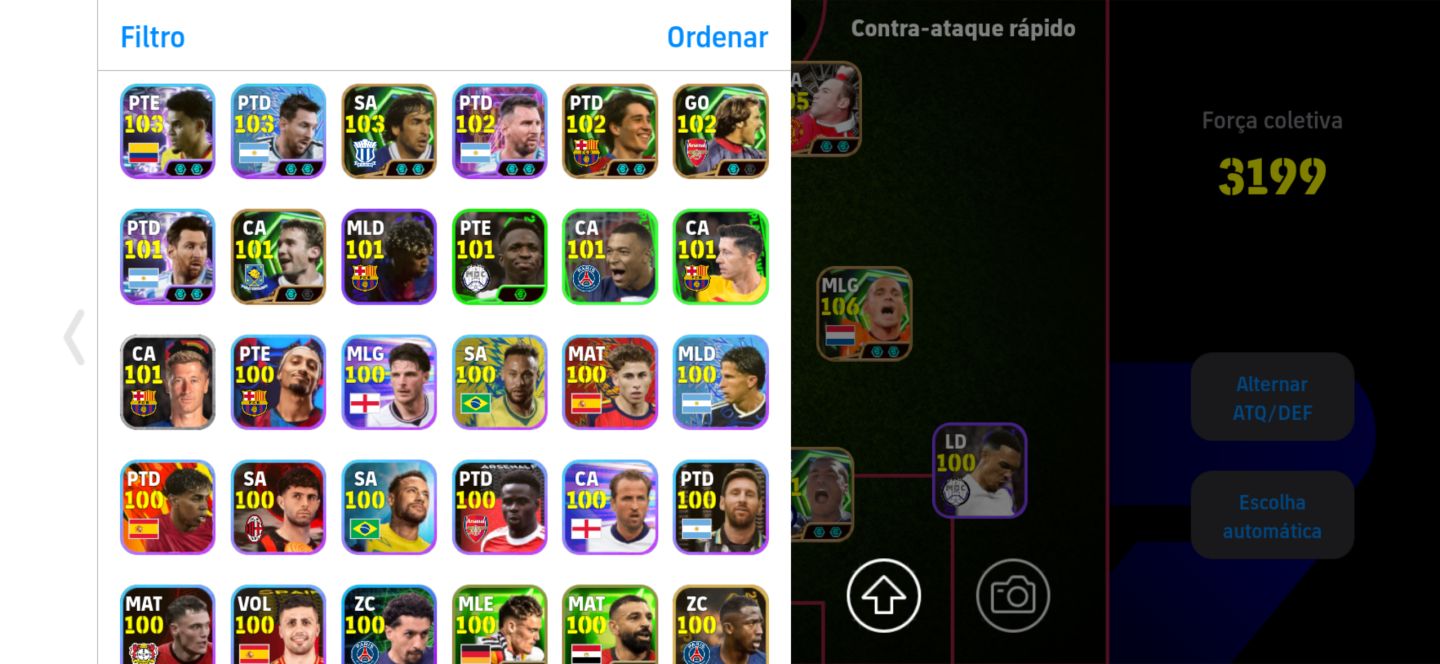 Conta de E-footeball Rara