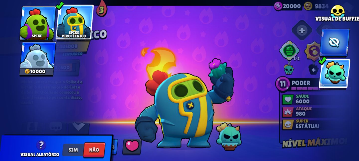 Brawl Stars Conta Avançada | 20.569 Troféus | 6 Hipercargas