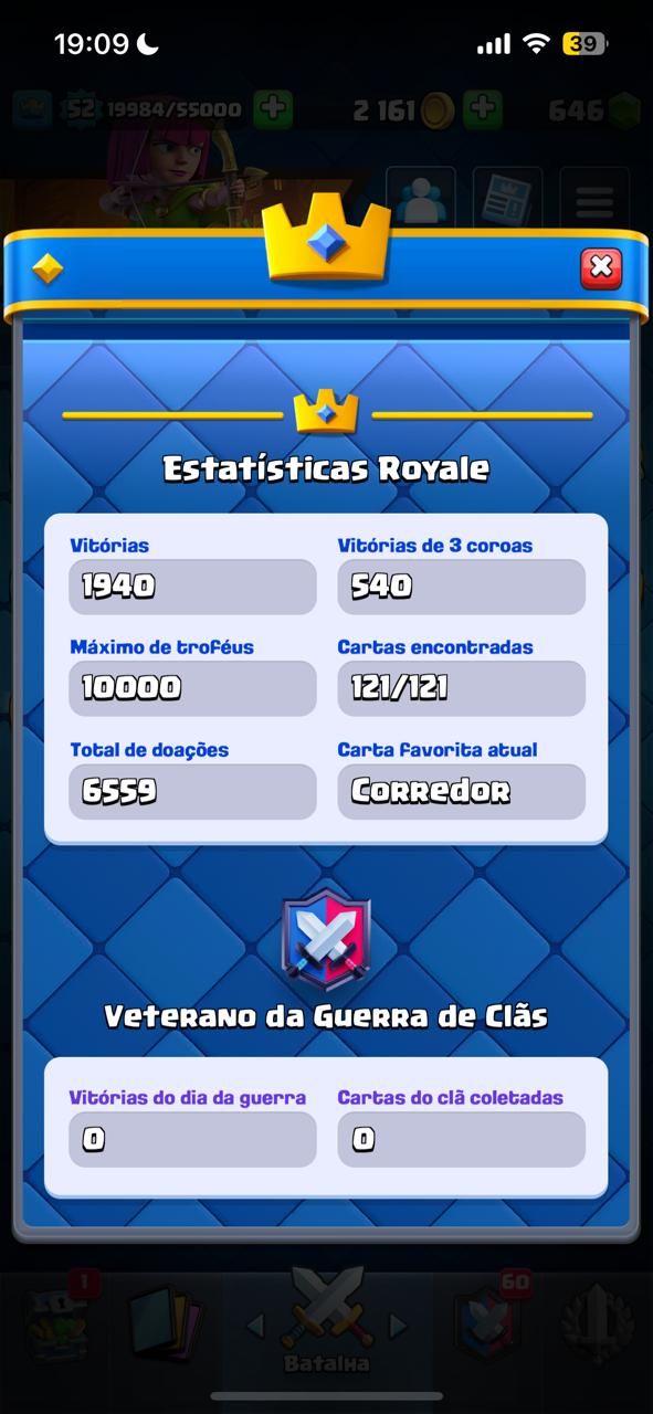CONTA CLASH ROYALE COM MAIS DE 10.000 TROFÉUS