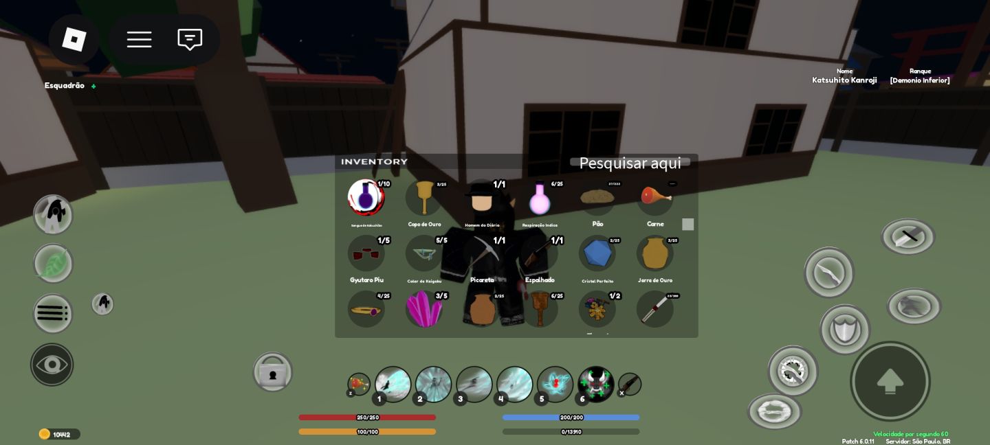 CONTA ROBLOX DEMON FALL + DRAGON BALL RAGE