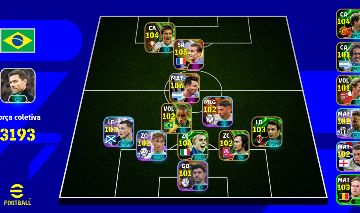 Conta ÉPICA de eFootball 2026 Overall 3193, Lendas & Craques TOP!