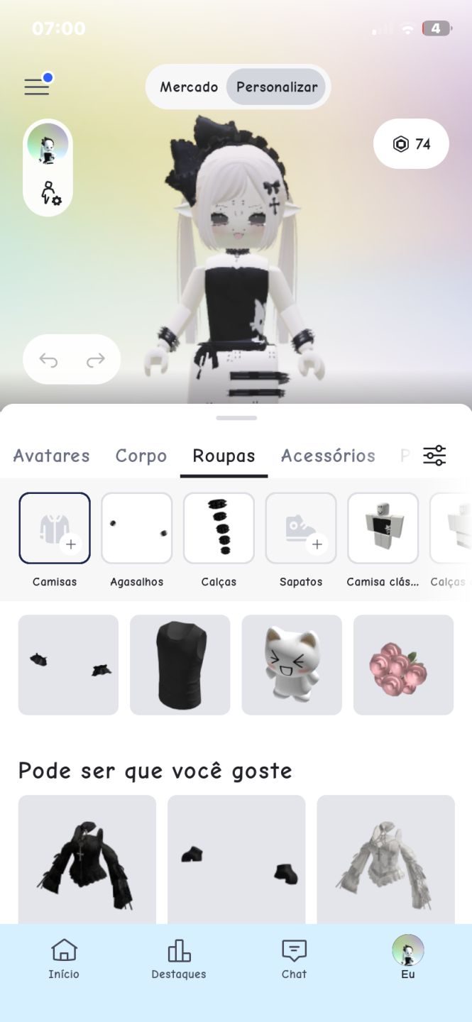 Conta roblox de 2023 feminina