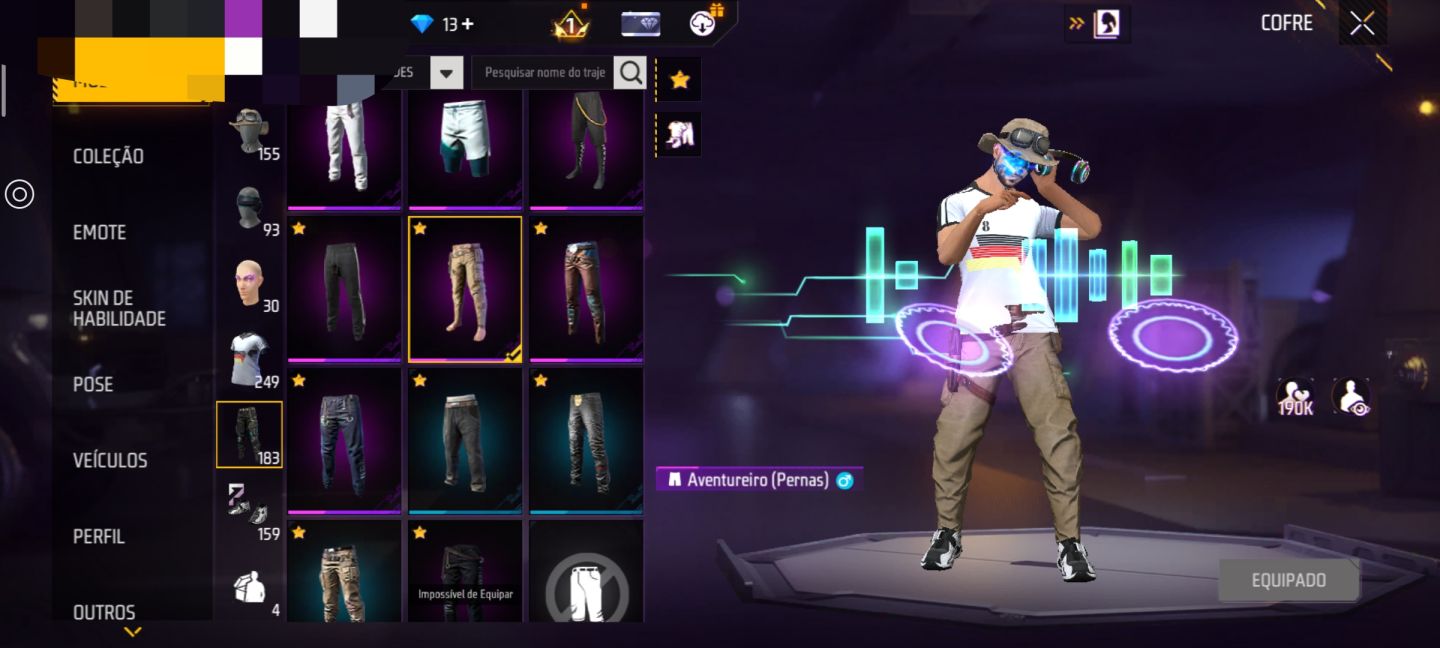 CONTA DE FREE FIRE NÍVEL 63