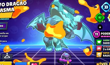 Conta Brawl stars full brawlers, 24 c/ hipercarga, 32 nível max possui skin rara