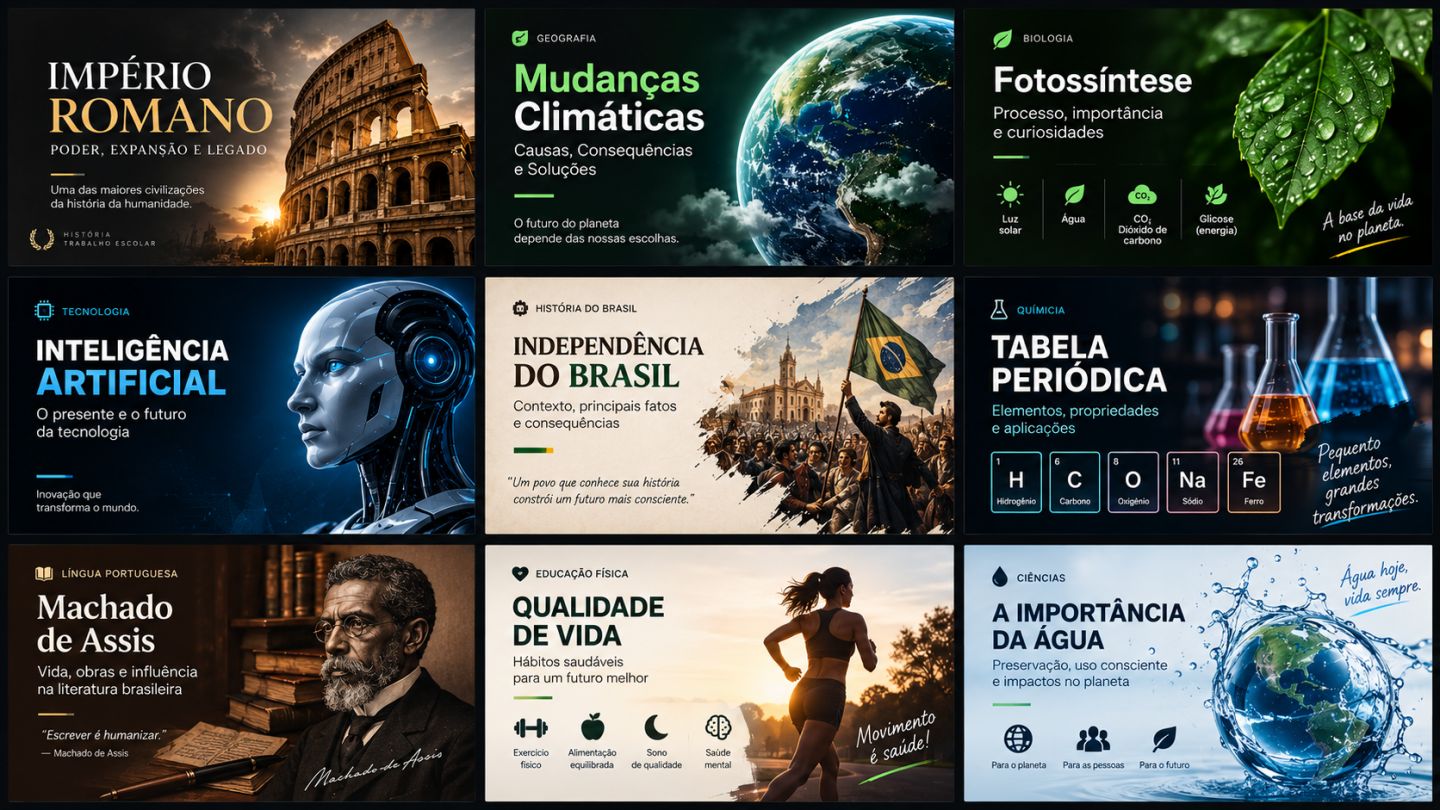 APRESENTAÇÕES ESCOLARES PROFISSIONAIS