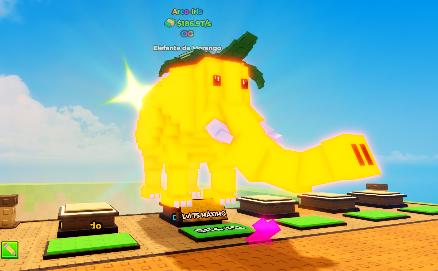 (PROMO) KICK A LUCKY BLOCK / CHUTAR UM BLOCO DA SORTE ITENS/GAMEPASS ROBLOX