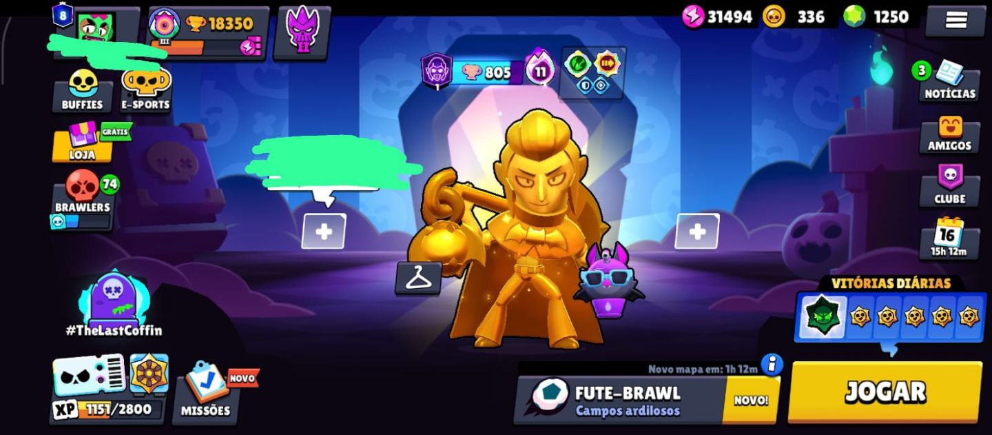 Conta de Brawl+Clash Royale