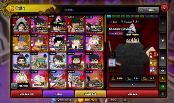 CONTA ANIME EXPEDITIONS ZARAKI, MEGUMI, ITACHI, DARK MAGE TODOS COM UNBOUND
