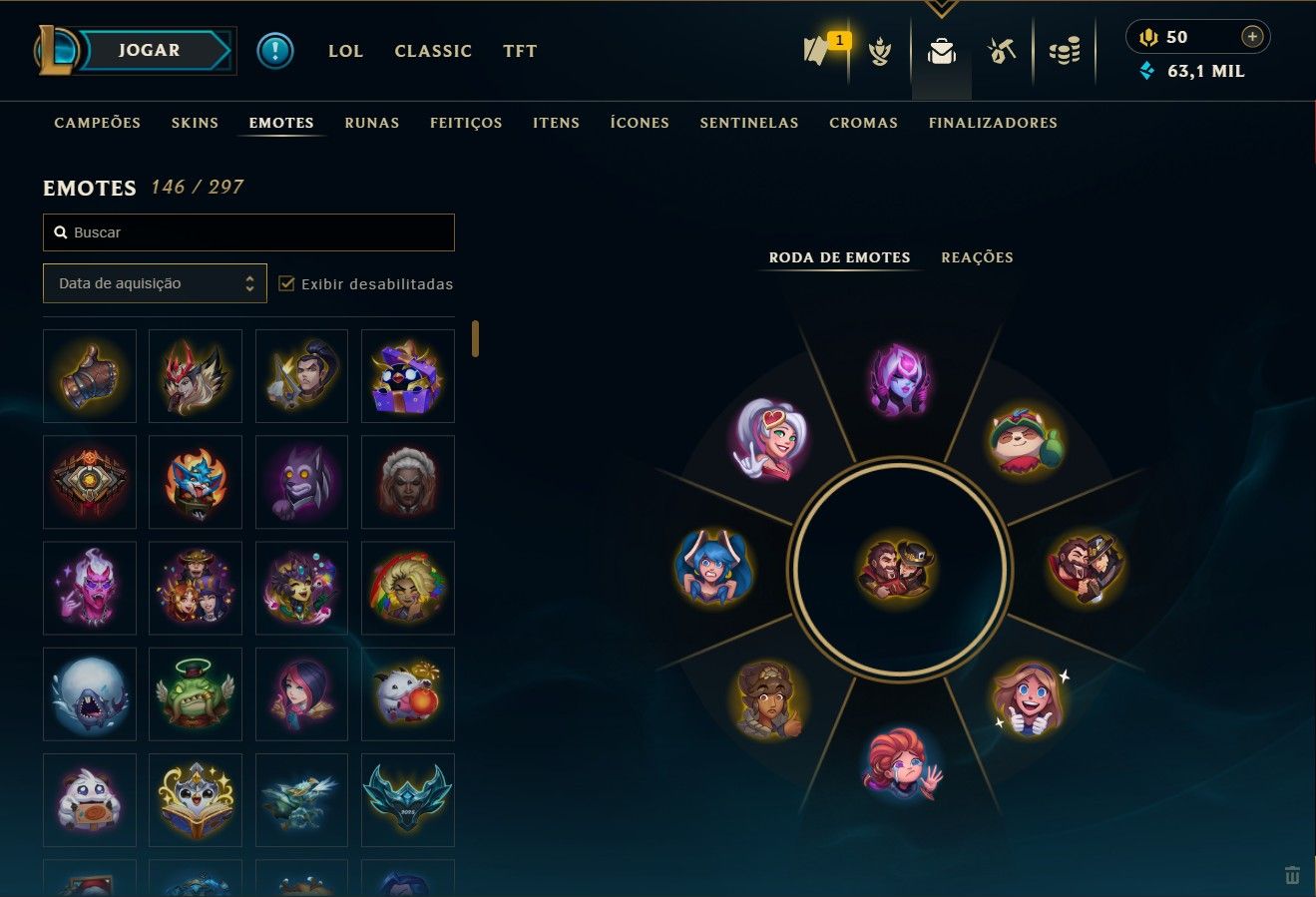 Conta League of Legends muitos gastos no precinho