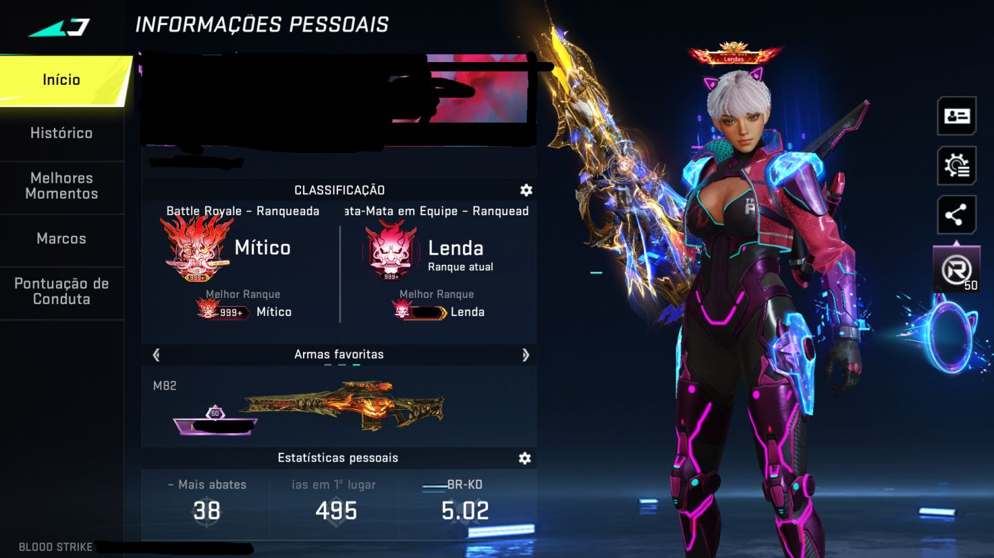 CONTA NO BLOOD STRIKE MUITO BEM GEMADA, COM ARMAS E STRIKERS NO NÍVEL MÁXIMO.