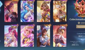 5.600 DIAMANTES + SKIN LENDÁRIA FANNY FALCÃO GALÁCTICA +850 skins