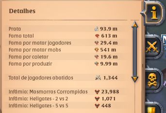 CONTA NA + 94m Prata Liquida + Todas Coletas T8 + 613m Fama Total