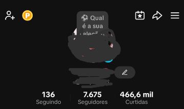 Conta Tiktok Com 7,6K de seguidores | +450k Curtidas