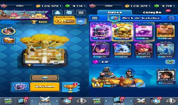 CLASH ROYALE TORRE REI NV13 ARENA 22 / + DE 1 MILHÃO DE GOLD, 4,5K GEMAS / SKINS