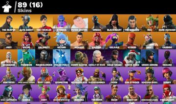 Fortnite 89 Skins / The Reaper | Elite Agent | Tiki Tackler | Kymera | Omega