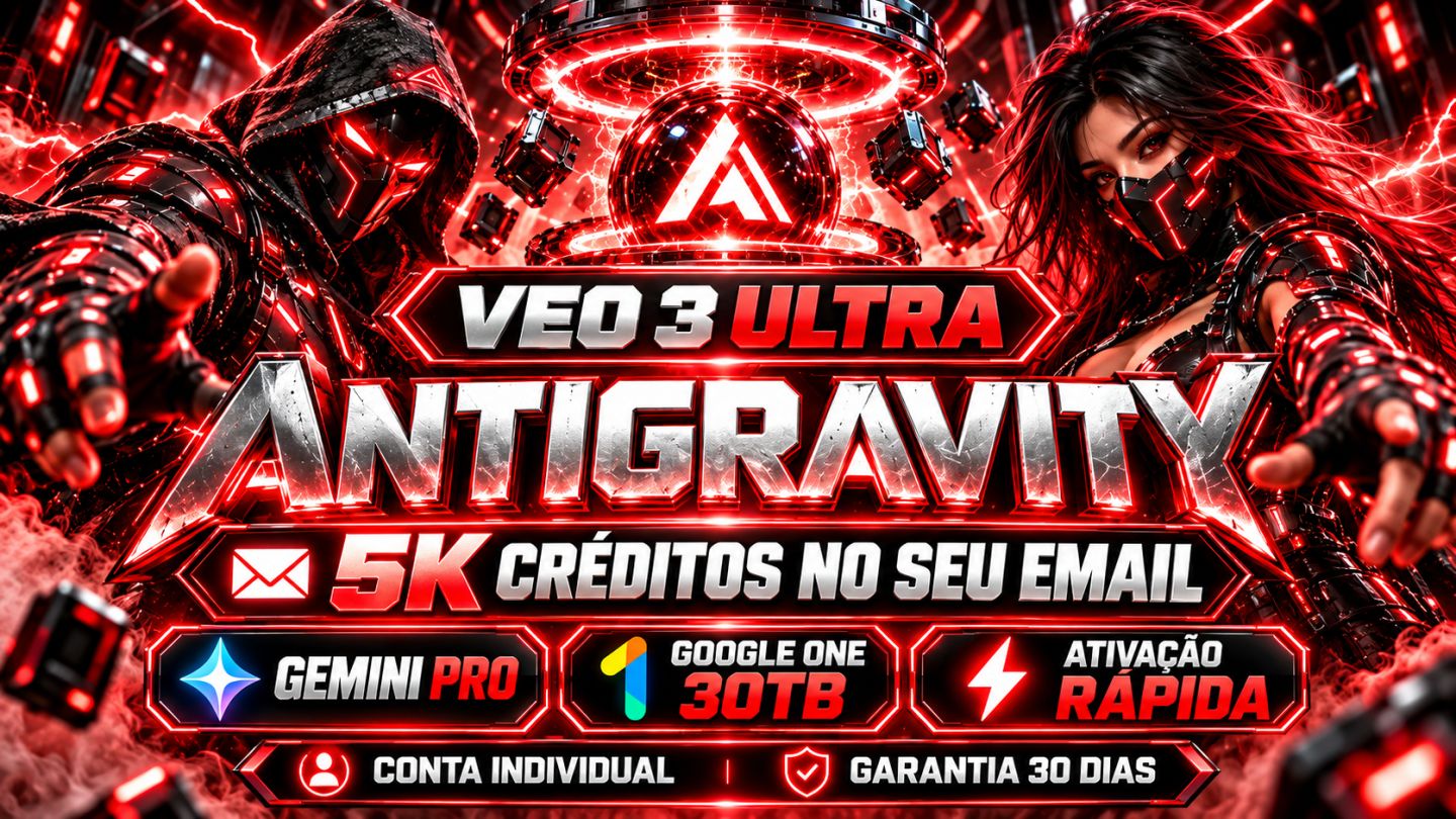 CONVITE GOOGLE ULTRA ANTIGRAVITY 5k CRÉDITOS NO SEU EMAIL