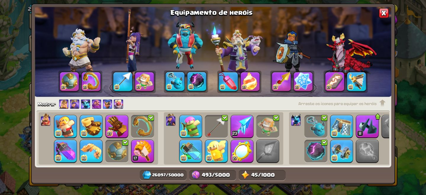 Conta Cv18 Full com 7300 gemas