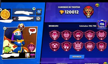 CONTA DE BRAWL STARS 120K FULL 11 FULL BUFF 107/108 ALTERO GMAIL P SEU