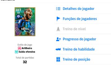 CONTA DE EFOTBALL COM ADRIANO DO CHUTE RAPIDO