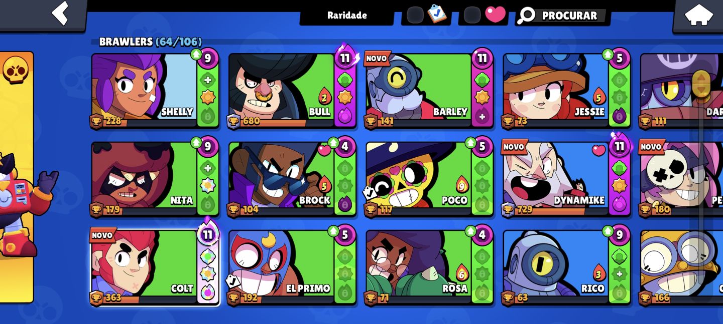 Conta Brawl diversas skins raras conta de 2023