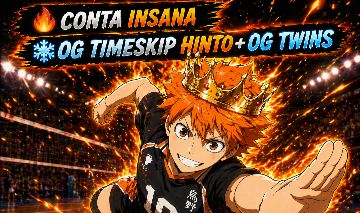 CONTA INSANA + OG TIMESKIP HINTO + OG TWINS + LEVEL 186 - 6 ESTILOS SECRETOS