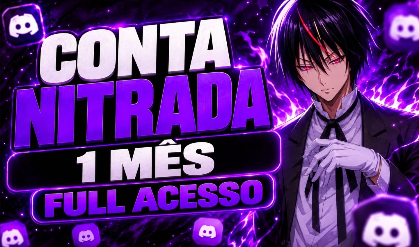 CONTAS NITRADAS DISCORD | 1 MÊS DE GARANTIA FULL ACESSO
