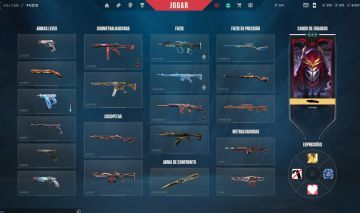 Conta valorant com 3 skins champions, muitas skins de vandal/phantom.