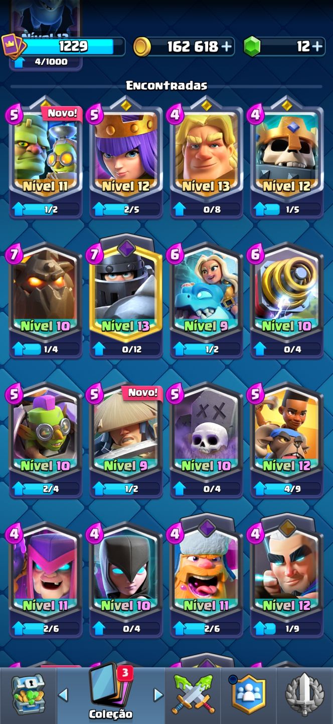 CONTA CLASH ROYALE 9 ANOS 7000 TROFEUS