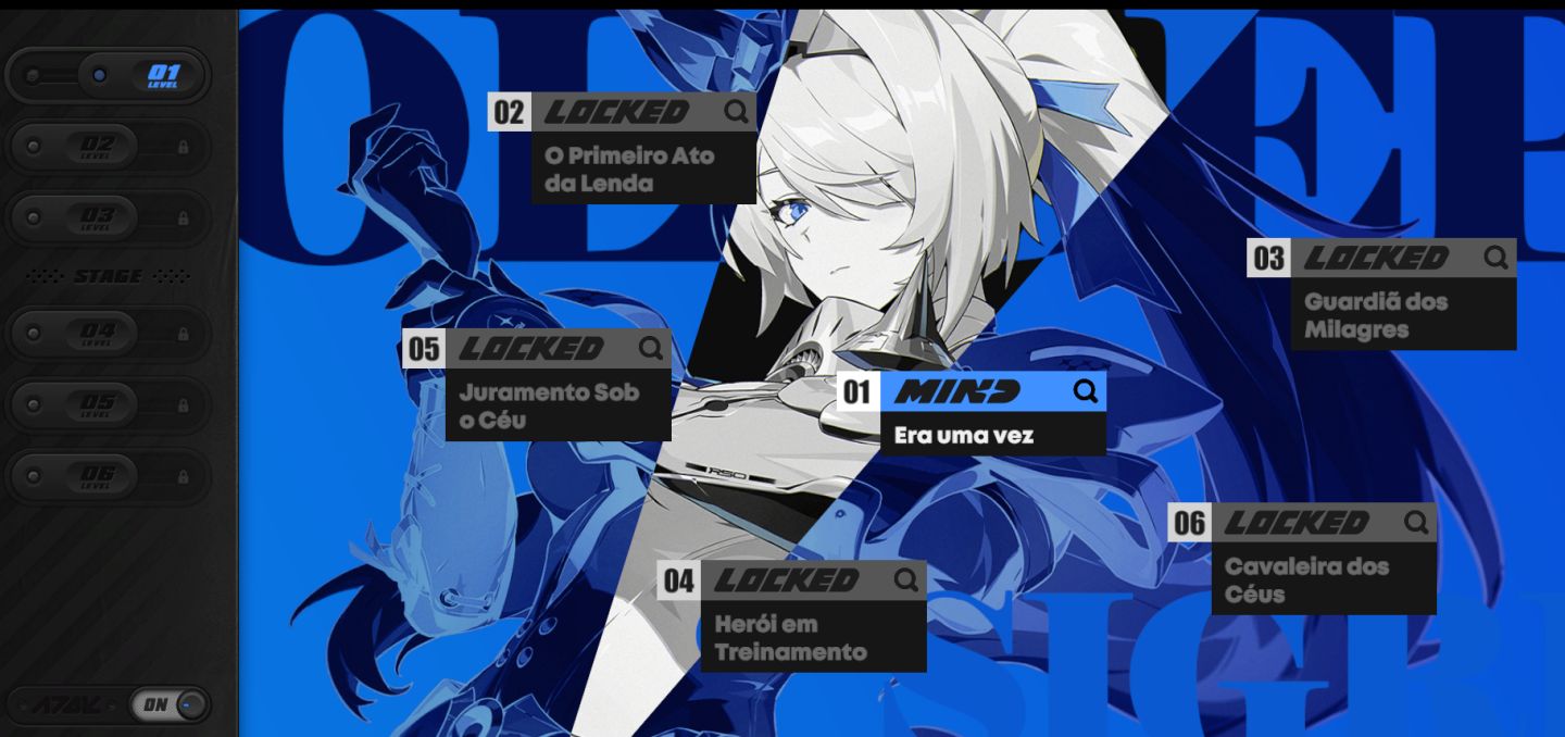 Conta ZZZ com Ramielle C1M1 e Sigrid C1M1 e mais personagens
