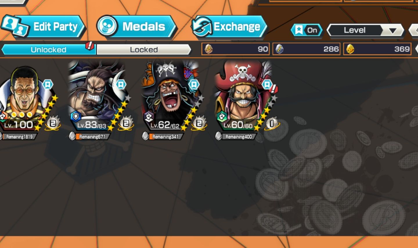 CONTA DE ONE PIECE BOUNTY RUSH COM PERSONAGEMS BONS