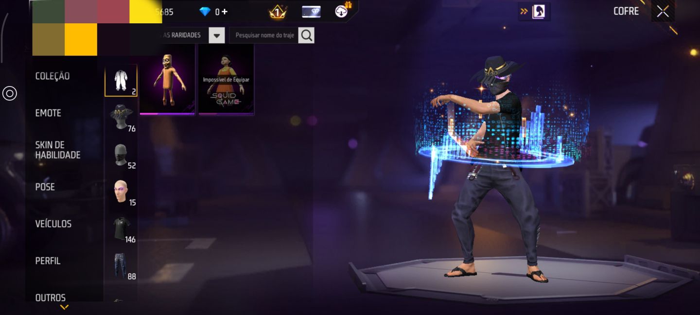 Conta Free fire - Camisa rara do fluxo e parceria Naruto