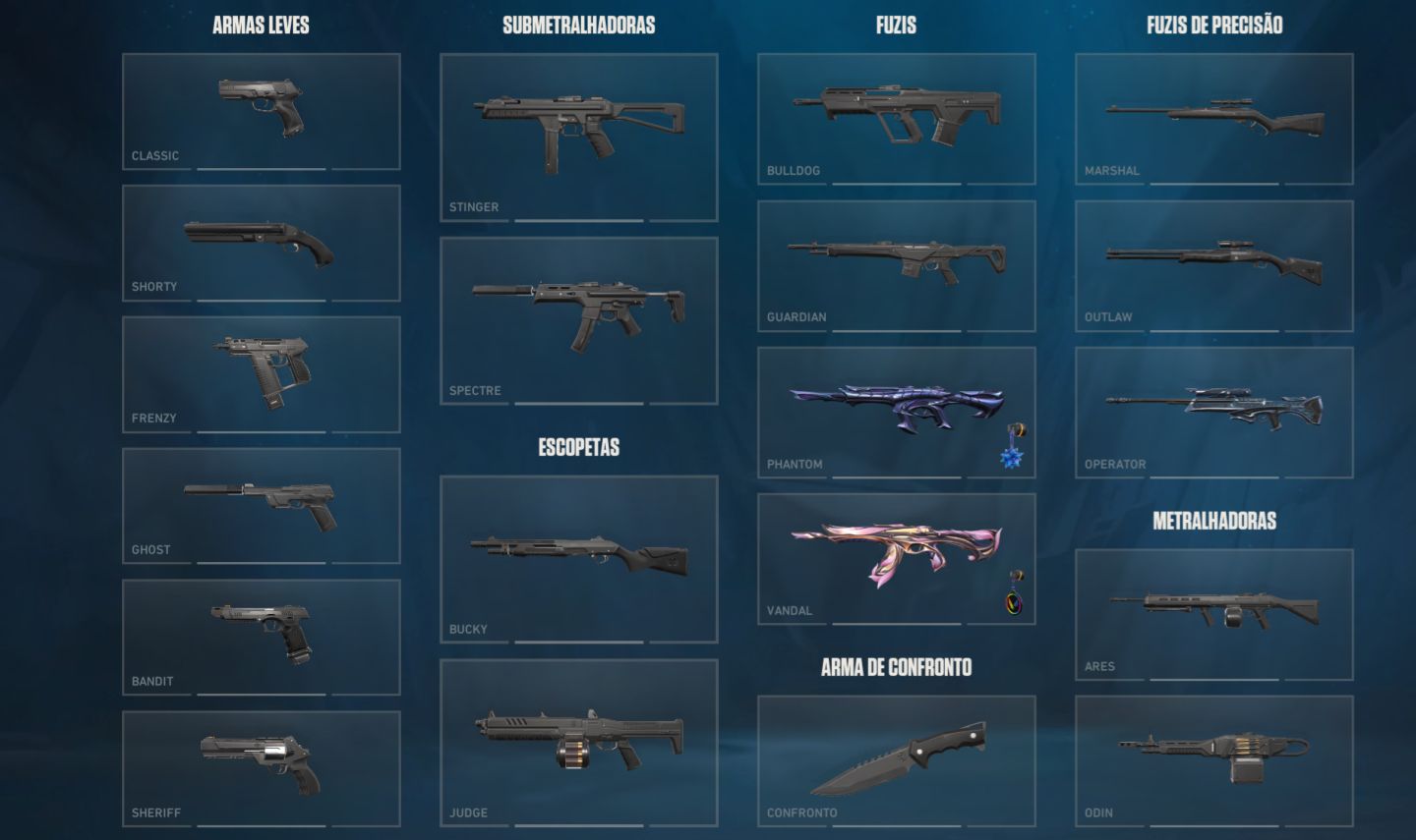 Conta Valorant com skins premium