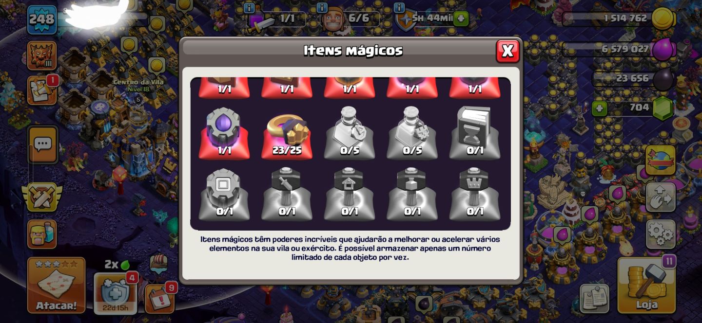 CV 18 SEMI-FULL CONTA BOA PRA LIGA DE CLANS
