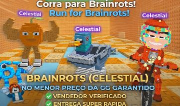 Itens Corra para Brainrots! / Run for Brainrots / celestiais de 17T e 4QD