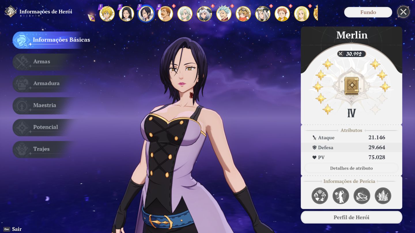 CONTA Seven Deadly Sins: Origin (MELHOR CUSTO BENEFICIO)