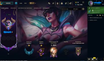 CONTA LEAGUE OF LEGENDS COM VARIAS SKINS DE ALTO TIER+LENDARIASE MUITO +