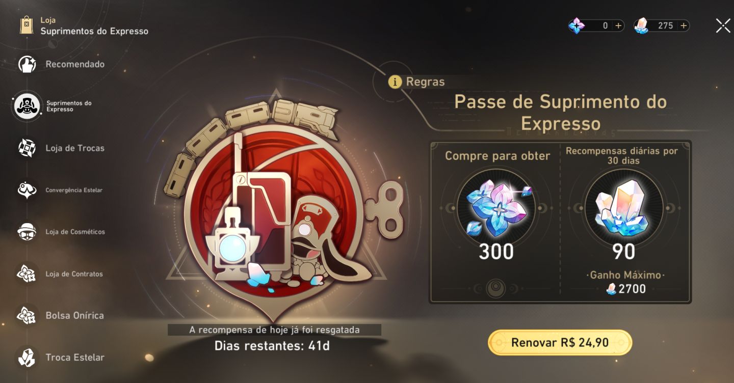 Honkai: Star Rail Conta Endgame Completa | 43 T5 | 35 Limitados | Cyrene e2