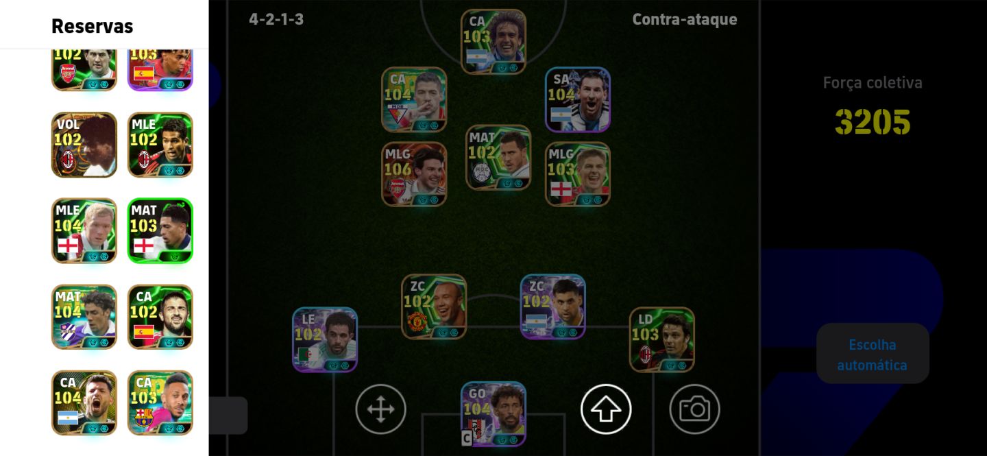 Conta muito boa para iniciantes Vozinha ao gol e jogadores Big Time